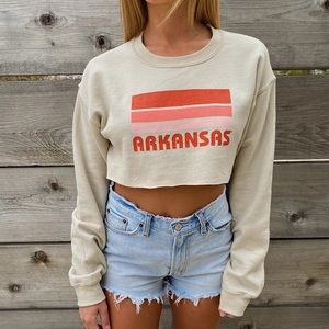 Arkansas Cropped Sweatshirt